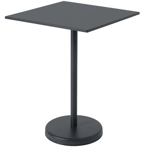 Linear Steel Baaripöytä 70x70 h: 95 cm Anthracite Black