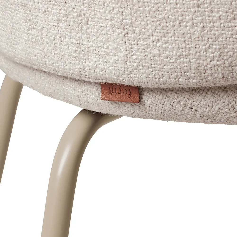 Rico Ruokapöydän tuoli Cashmere Bouclé - Off-white