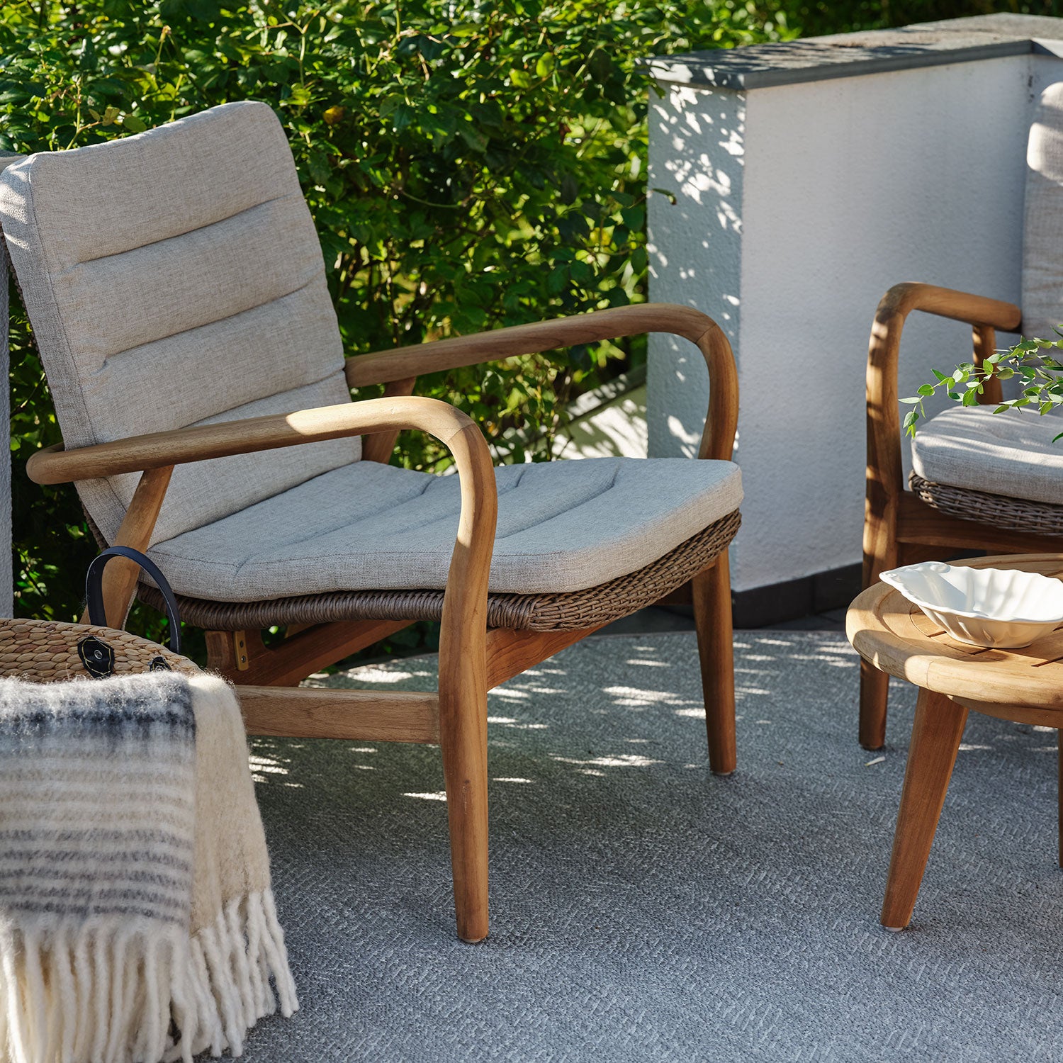 Lilja nojatuoli luonnonvärinen/beige Brafab