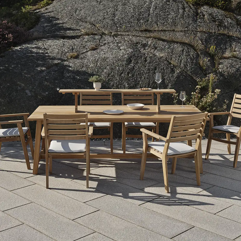 Keros pöytähylly tiikki Brafab