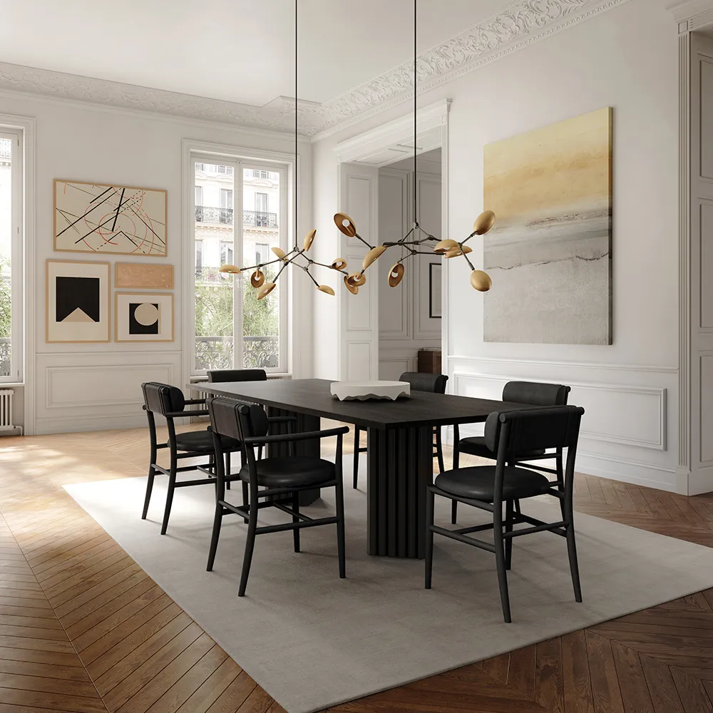 Nama-nojatuoli - kahvinmusta, aniliininahka