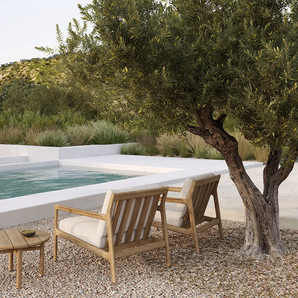 Quatro Sivupöytä Ø59 cm Teak