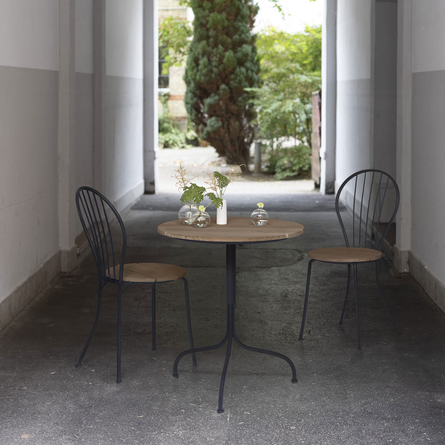 Akleja tuoli tiikki/harmaa Grythyttan 