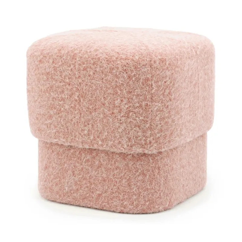 By-Boo, Stool Kelso - pink 40x40x40 cm