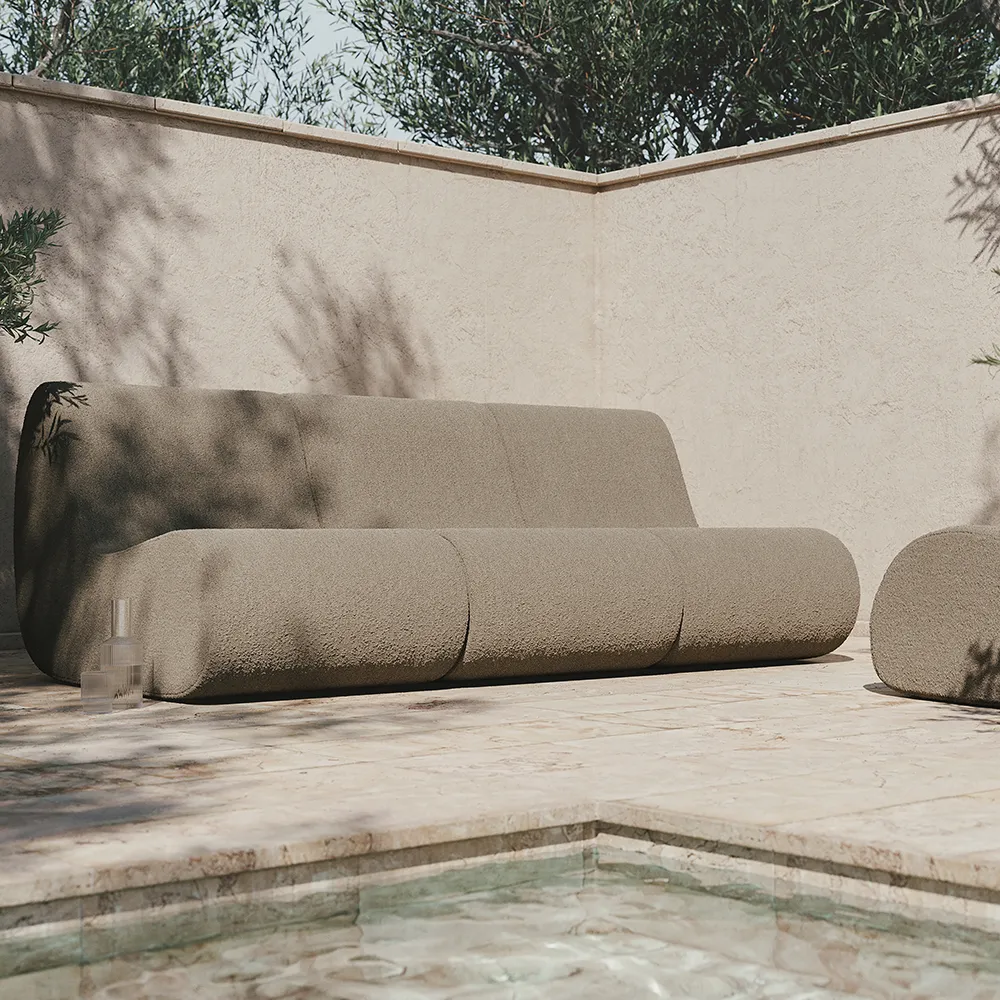 Rouli Nojatuoli Bouclé Sand