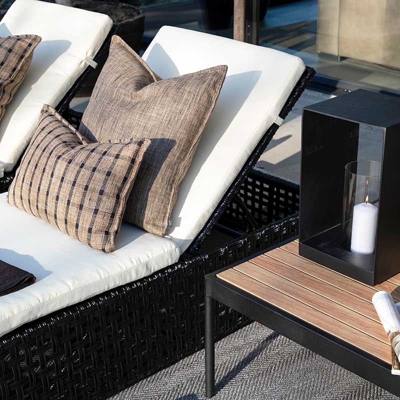 Aurinkovuode Orlando Classic polyrottinki musta ilman pehmustetta Artwood