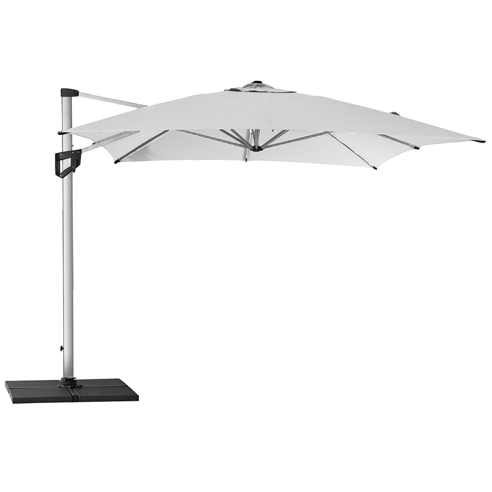 Cane-Line Hyde Luxe 300×400 cm Dusty White Vapaasti riippuva aurinkovarjo