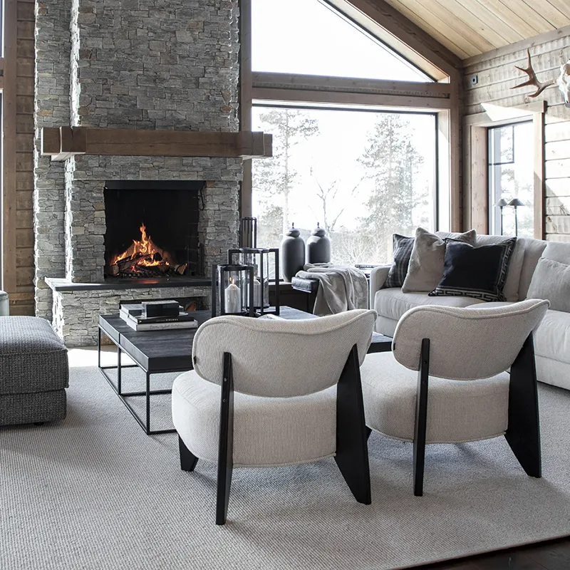 Cadiz kangasnojatuoli Quiet cream