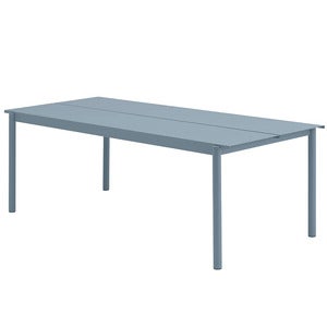 Linear Steel Ruokapöytä 220x90 cm Pale Blue 